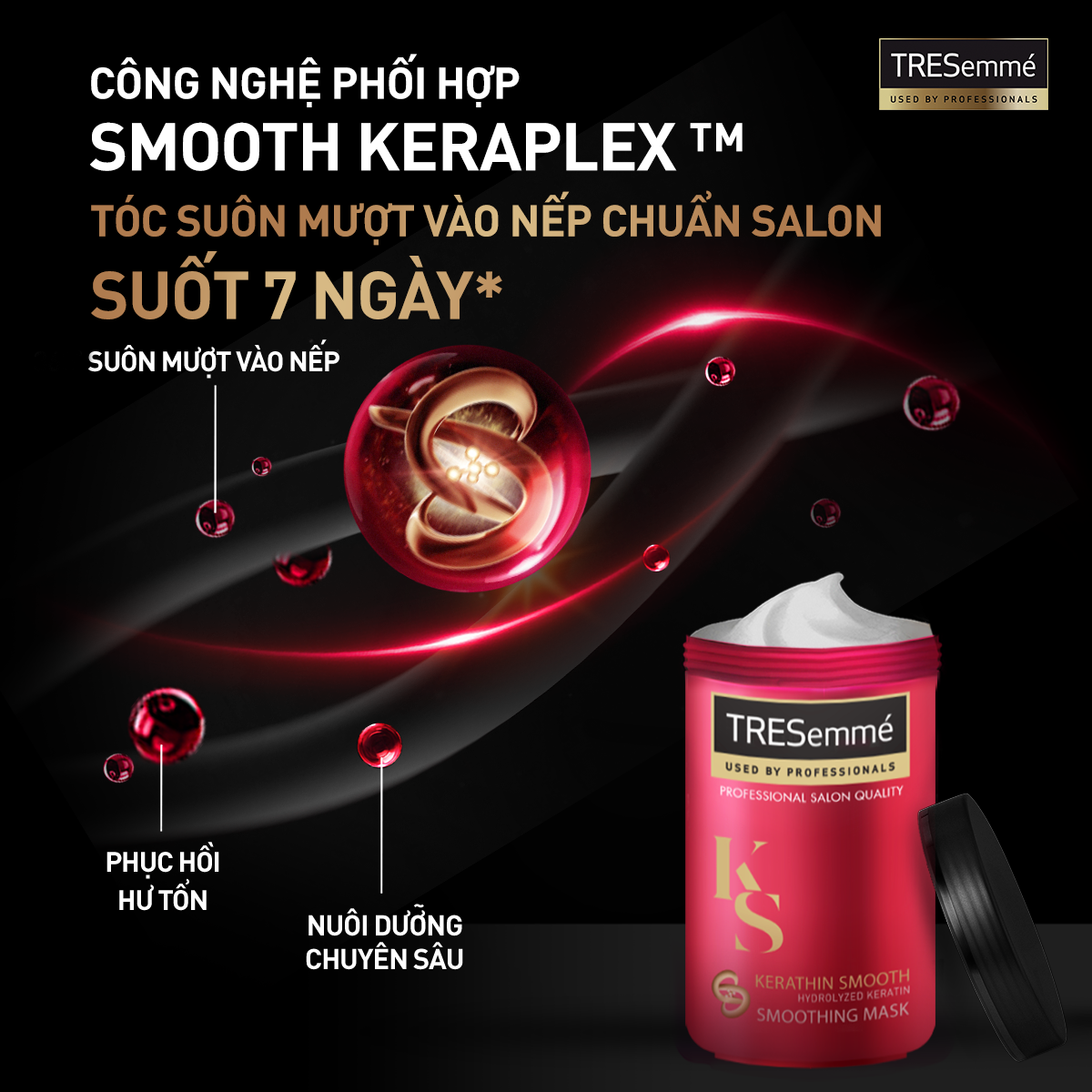Kem Ủ Tóc TRESEMMÉ KERATIN SMOOTH 900g