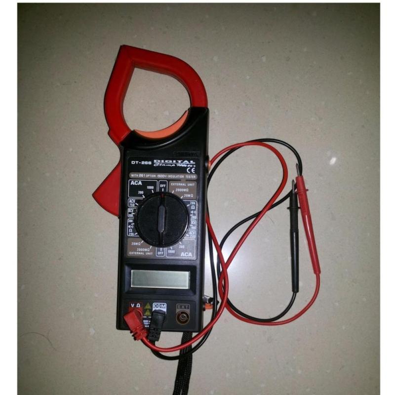 Đồng hồ đo vạn năng kỹ thuật số đo dòng điện DT 266 - Tặng kèm pin vuông 9V-6F22