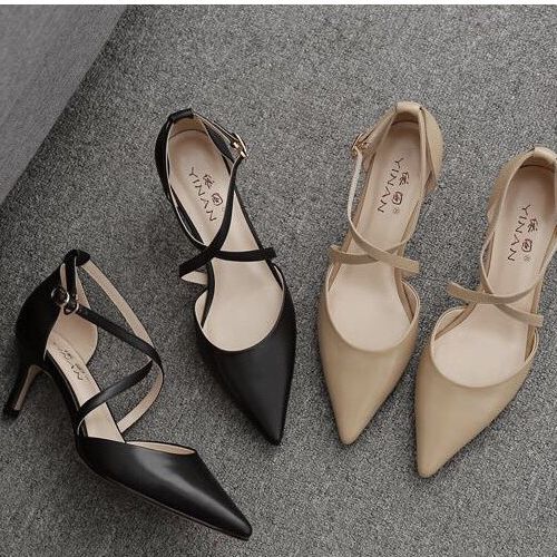 Giày cao gót Hàn Quốc sang trọng (Hot trend) SRLCC33 đế nhọn cao 5P sang chảnh