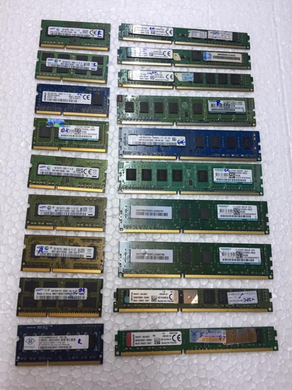 Bảng giá Ram DDR3 2G Bus 1333/1600 cho PC và Laptop Phong Vũ