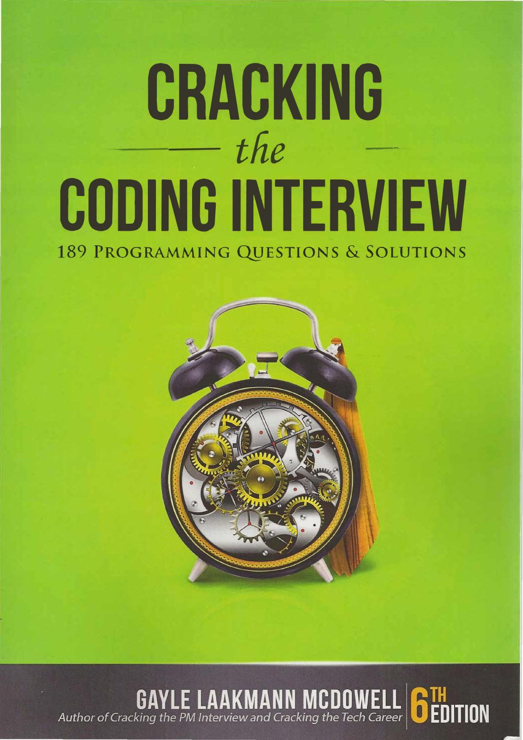 Cracking the Coding Interview