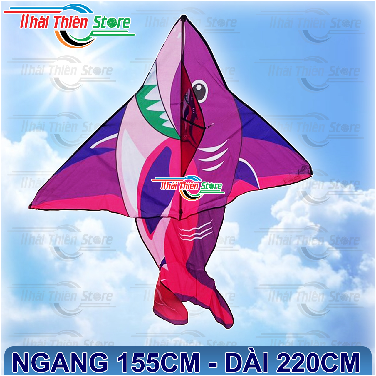 Diều Cá Mập 1m55 x 2m2
