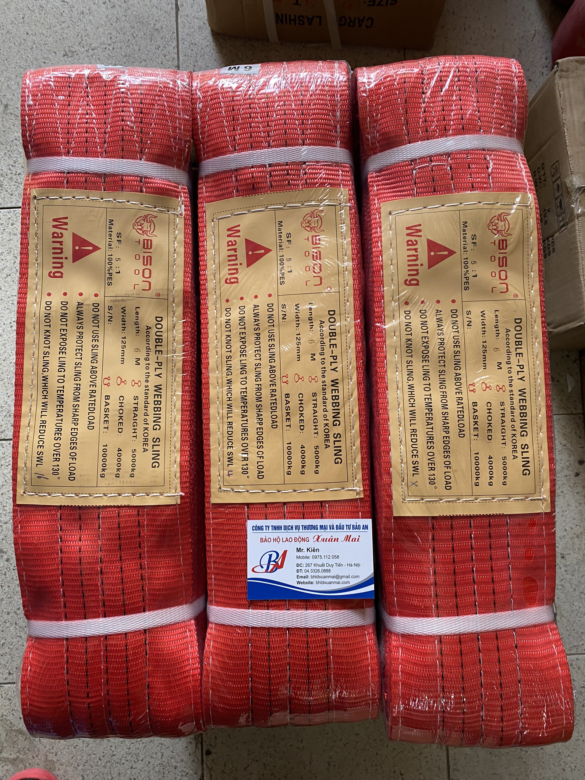 DÂY CÁP VẢI CẨU HÀNG LOẠI 5 TẤN DÀI 8M