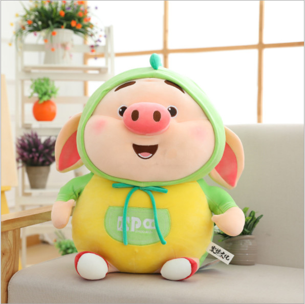 Gấu bông heo tiktok cosplay khủng long size 50cm