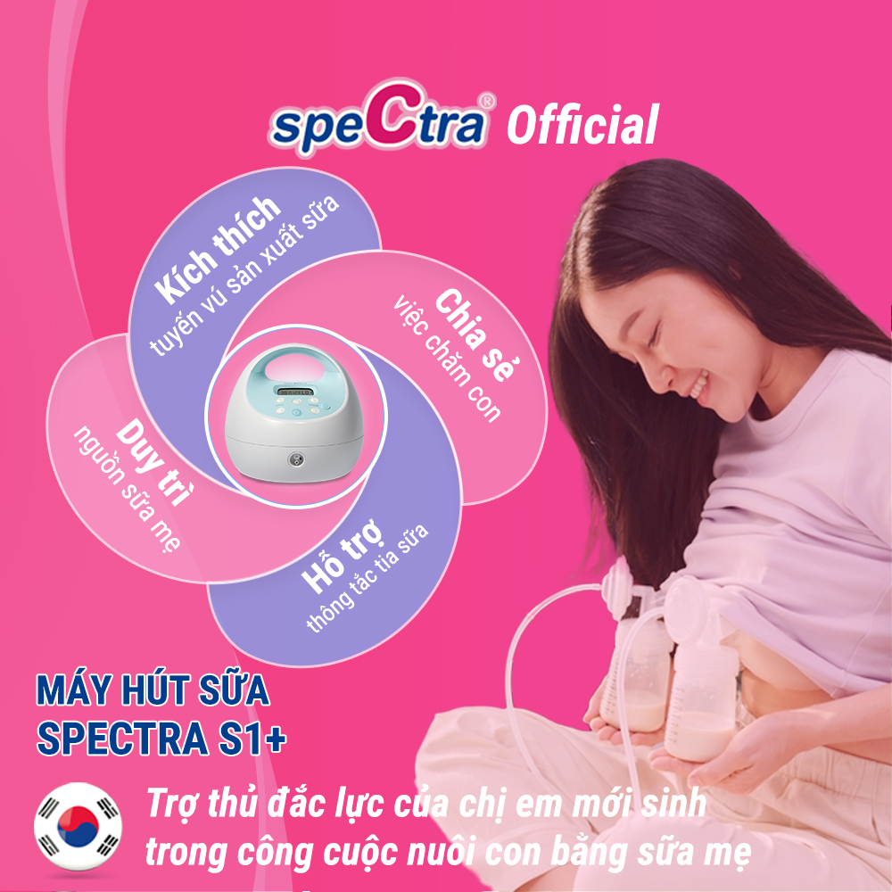 Máy Sữa Điện Đôi Spectra S1+ – Dòng Hospital Grade, Bền Bỉ, Êm Ái, Bảo Hành 2 Năm