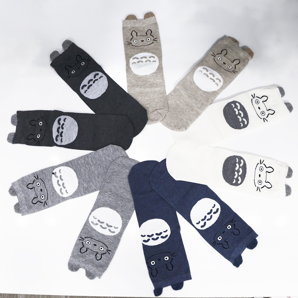 Vớ nữ cotton hình tororo cao cổ