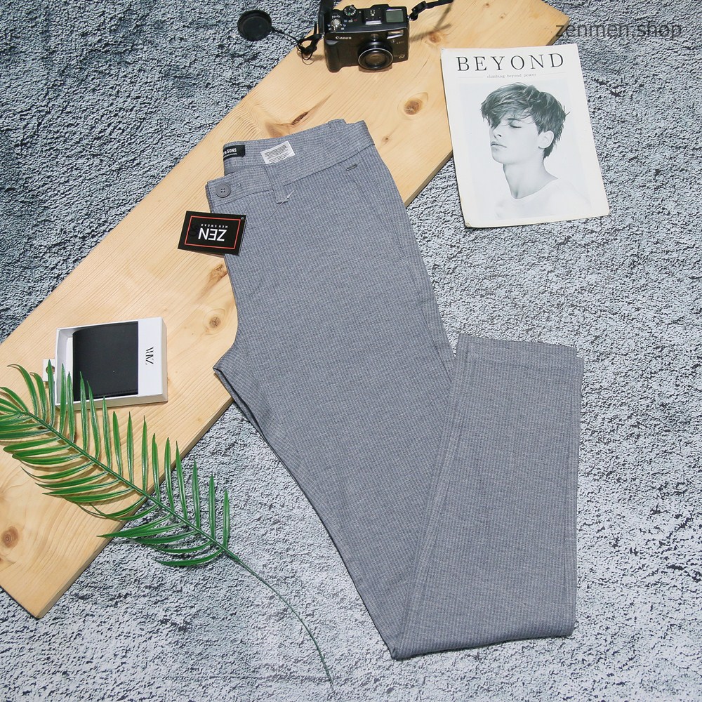 Quần tây only & son xuất xịn chính hãng dáng slimfit co dãn