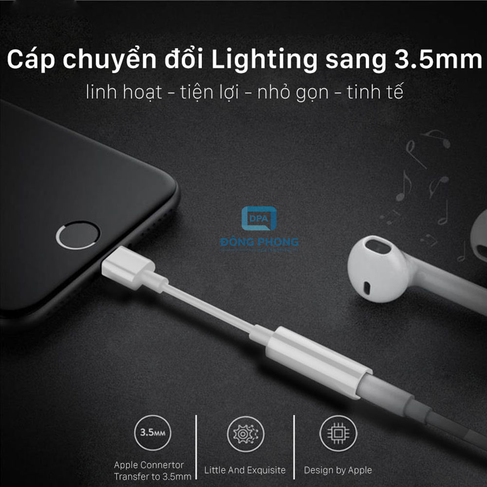 Jack Chuyển Cổng Lightning Sang 3.5mm iPhone Chính Hãng