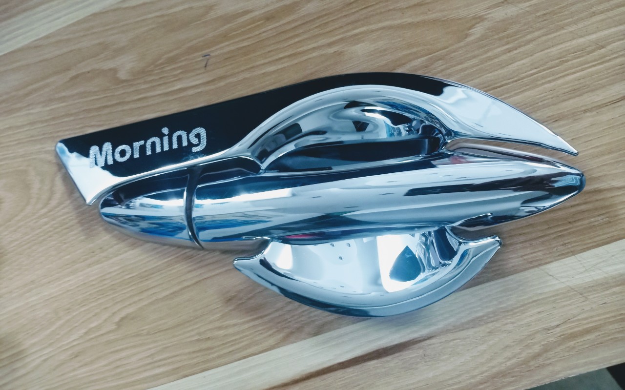 Ốp Trang Trí Tay + Hõm Cửa Xe Kia Morning 2012-2020 Mạ Crom Cao Cấp,Bộ 4 Chi Tiết Giúp Chống Xước, Làm Đẹp Xe, Có Sẵn Keo Dính 2 Mặt, Lắp Đặt Dễ Dàng Tại Nhà