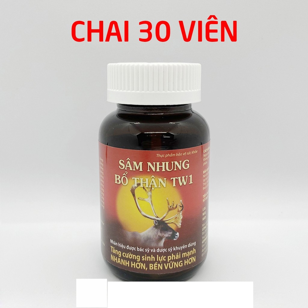 Sâm Nhung Bổ Thận TW1 Lọ 30 Viên