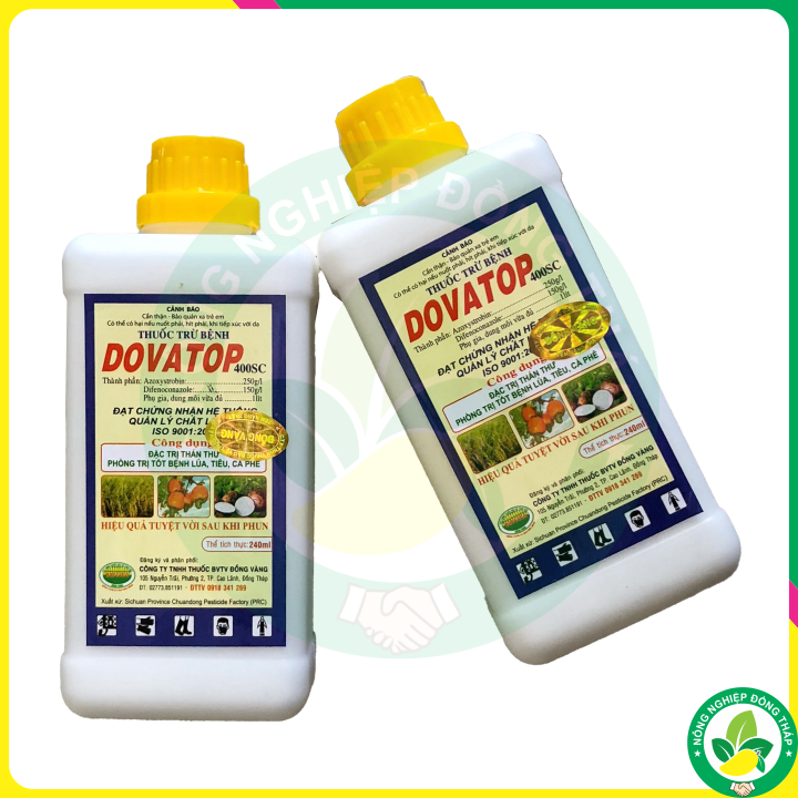 Thuốc Trừ Bệnh DOVATOP 400SC – Đặc Trừ Thán Thư Xoài, Phòng Trị Tốt Bệnh Lúa, Tiêu, Cà Phê (Chai 240ml)