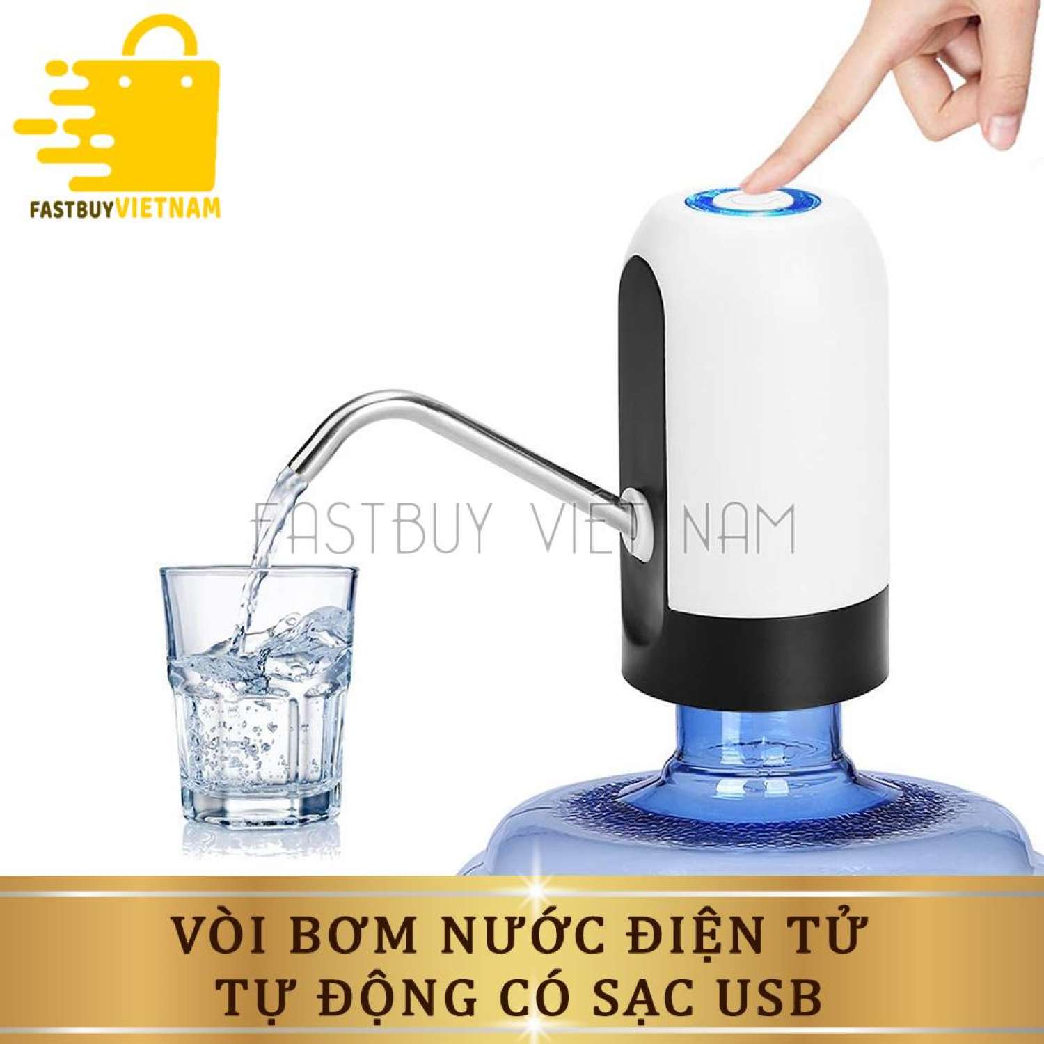 Vòi bơm nước tự động cho bình nước, Vòi lấy nước sạc pin thông minh, máy bơm nước tự động cho bình nước khoáng