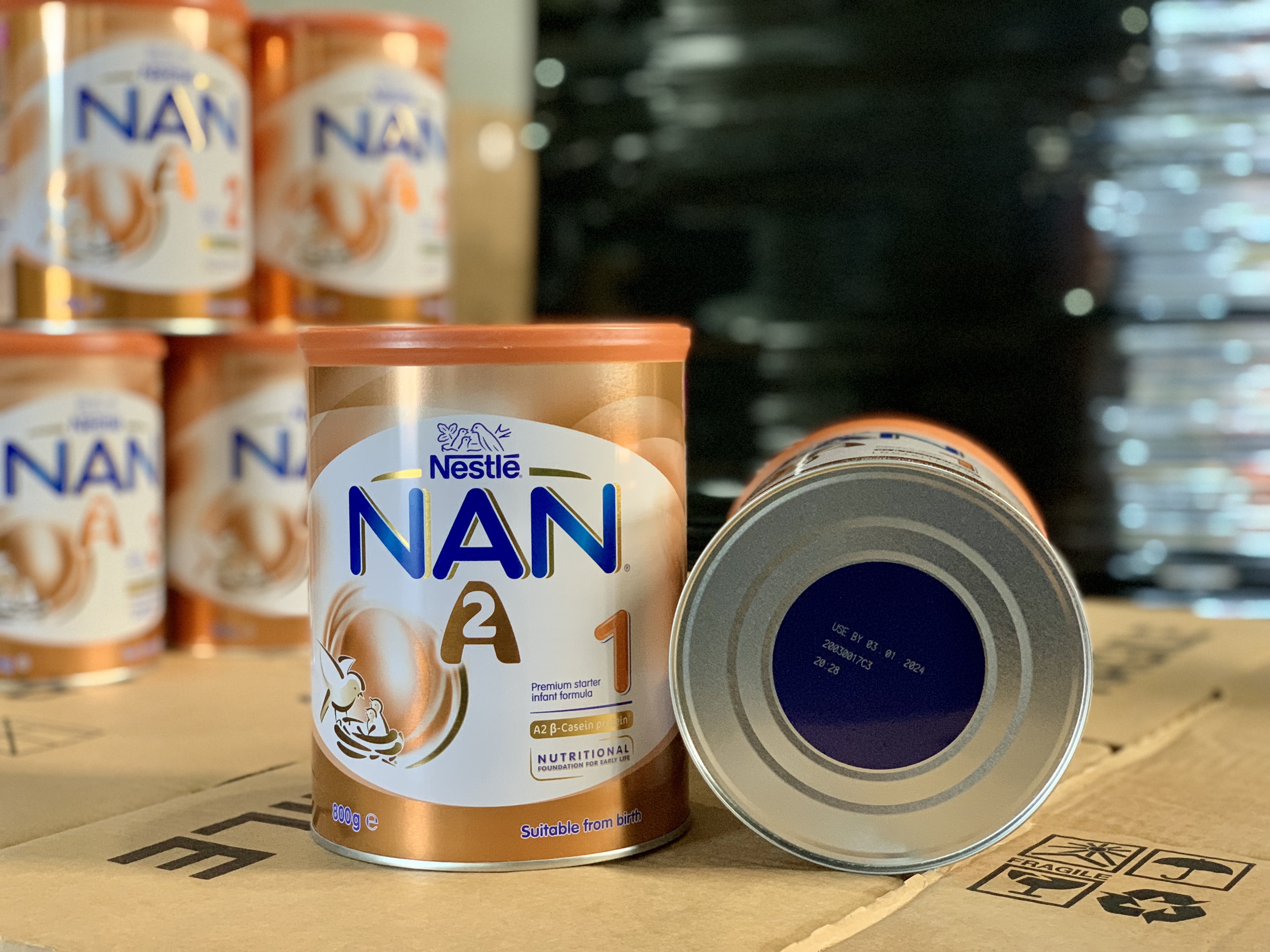 Sữa Nan A2 Úc cho bé - 800gr - đủ số 1-2-3 date xa