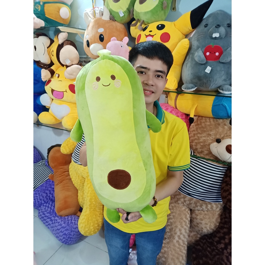Gấu Bông Bơ - Gối Ôm Quả Bơ Mềm Mịn