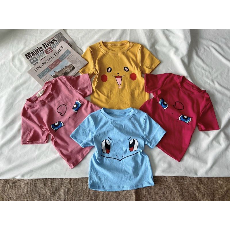 [HCM]Áo croptop ôm hoạ tiết Pikachu dễ thương
