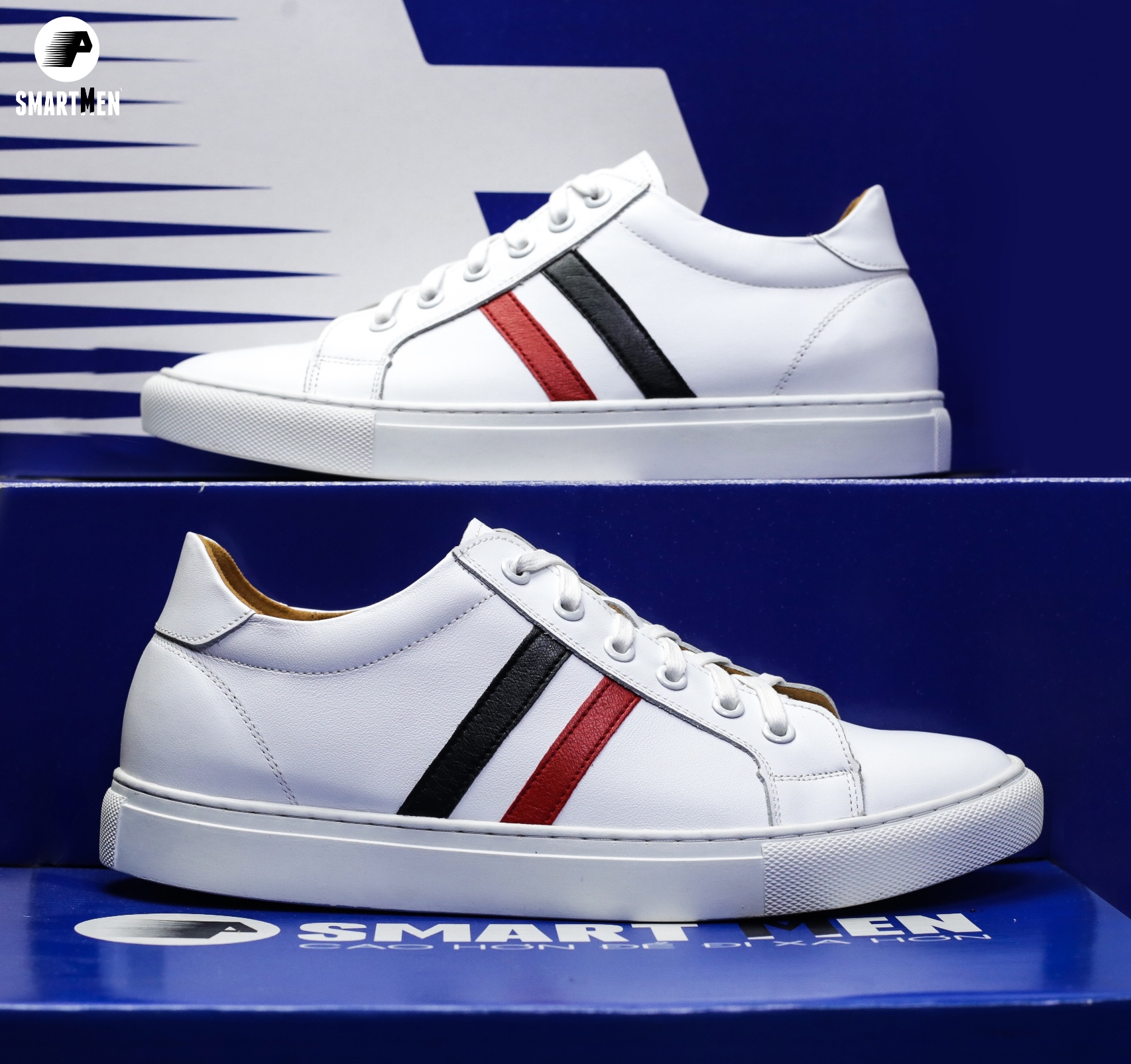 Giày Sneaker da bò Tăng chiều cao SMARTMEN GD-677