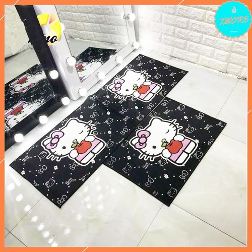 Bộ thảm nhà bếp 3D Tmore  phong cách hàn quốc ( 120 cm x 40 cm + 60cm x 40cm)