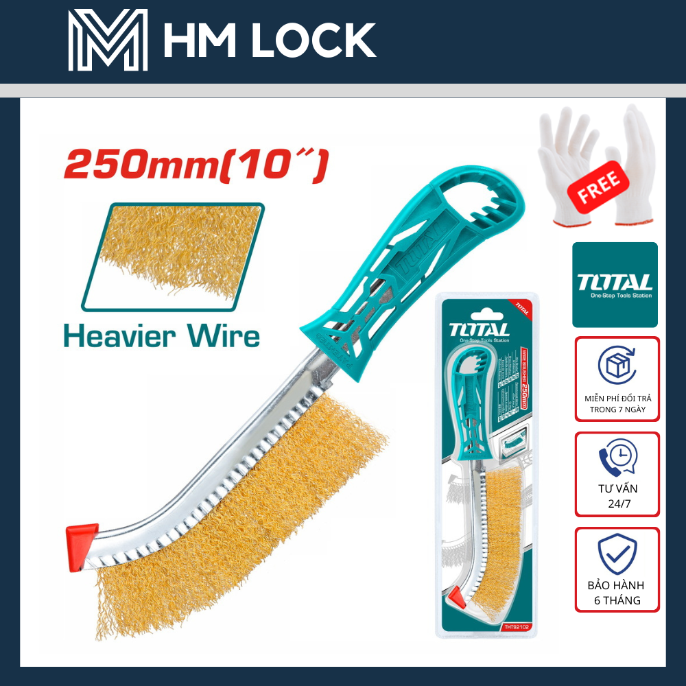 250mm cọ thép total - hàng chính hãng - tht92102 - hm lock