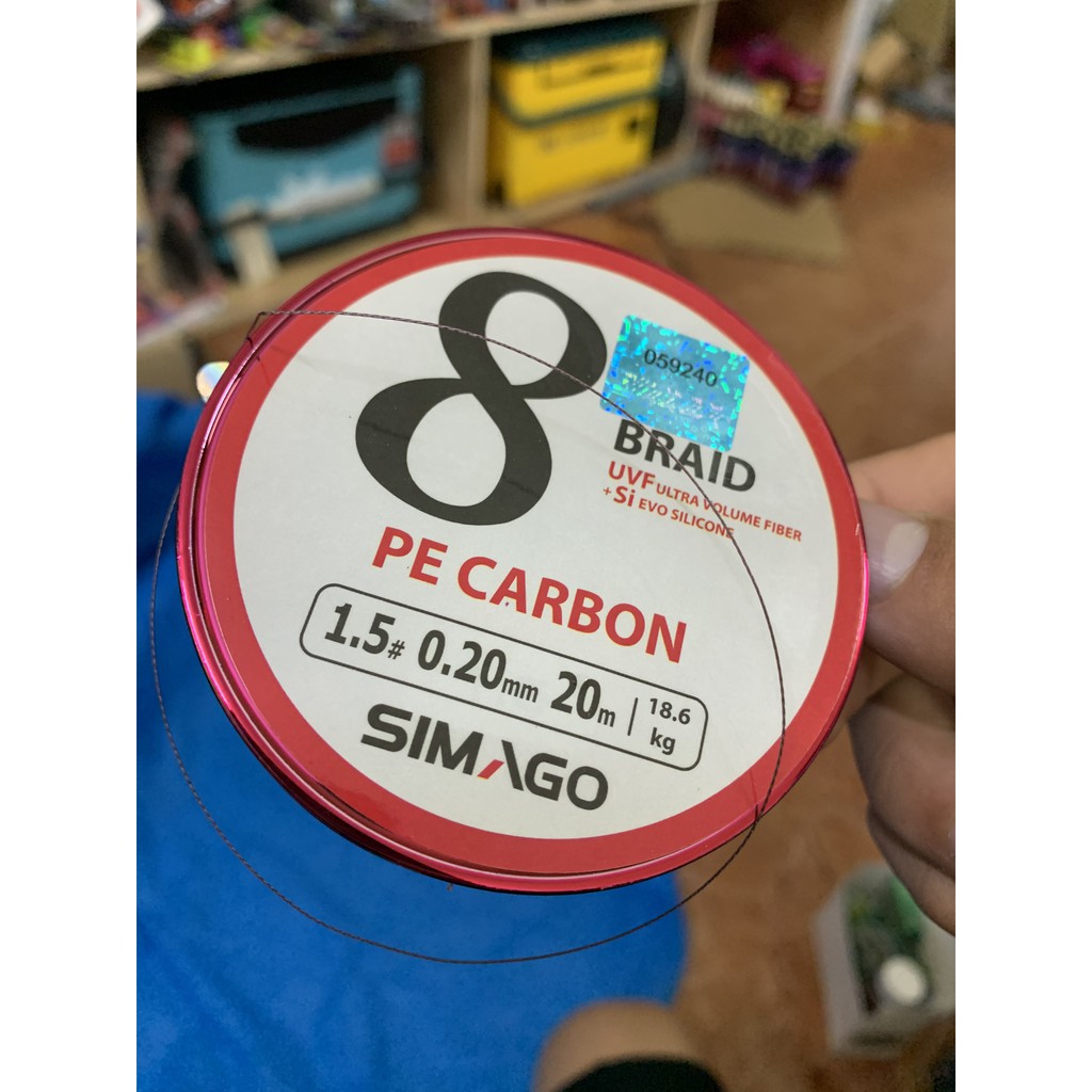 Dây Dù câu cá Simago 20m Pe Carbon
