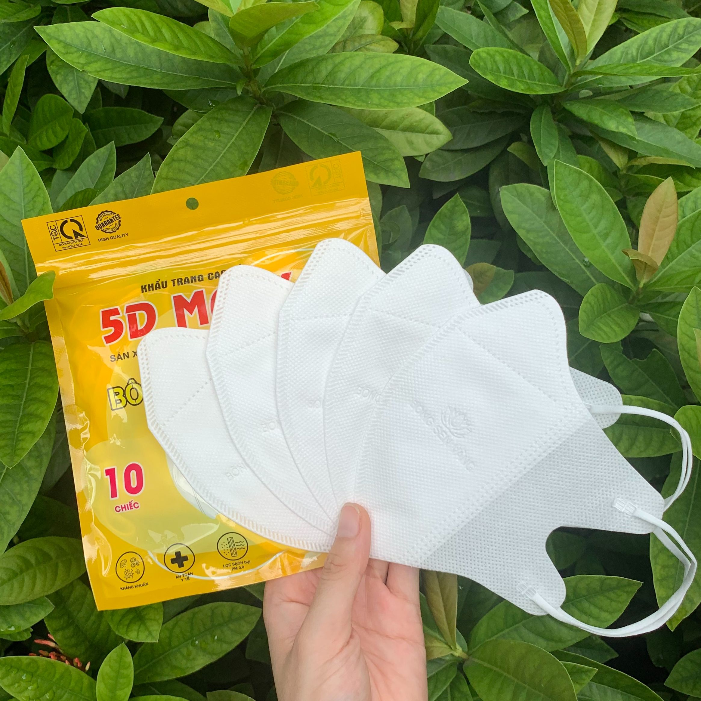 Thùng 100c Khẩu Trang 5D Bông Sen Vàng