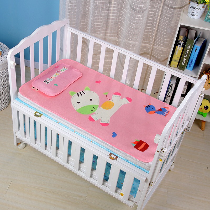 [THANH LÝ] Chiếu Điều Hòa 3D Cao Cấp Kèm Vỏ Gối Cho Bé - TẶNG 1 KHẨU TRANG XÔ (120X60CM)