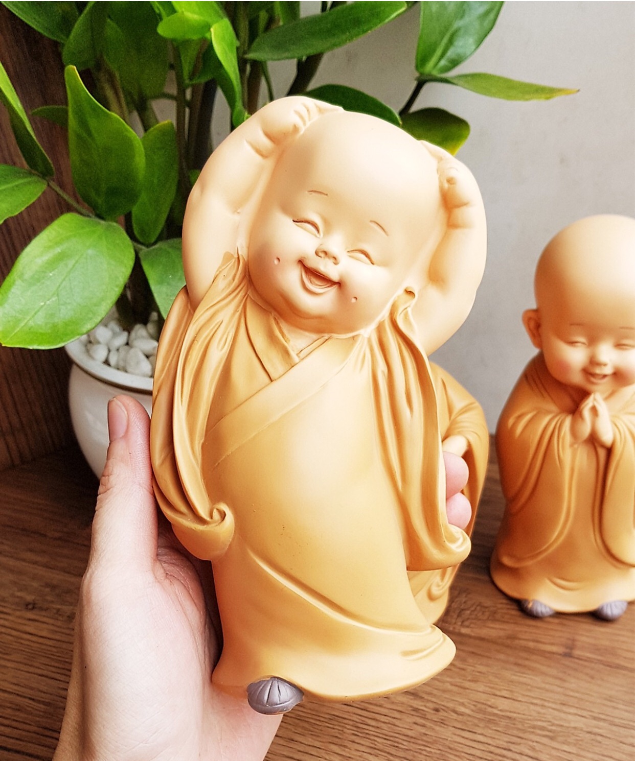 Bộ 3 chú tiểu vàng 16,5cm
