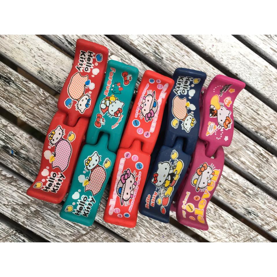 Phụ kiện Kẹp 3 răng hình hello Kitty NHÁM