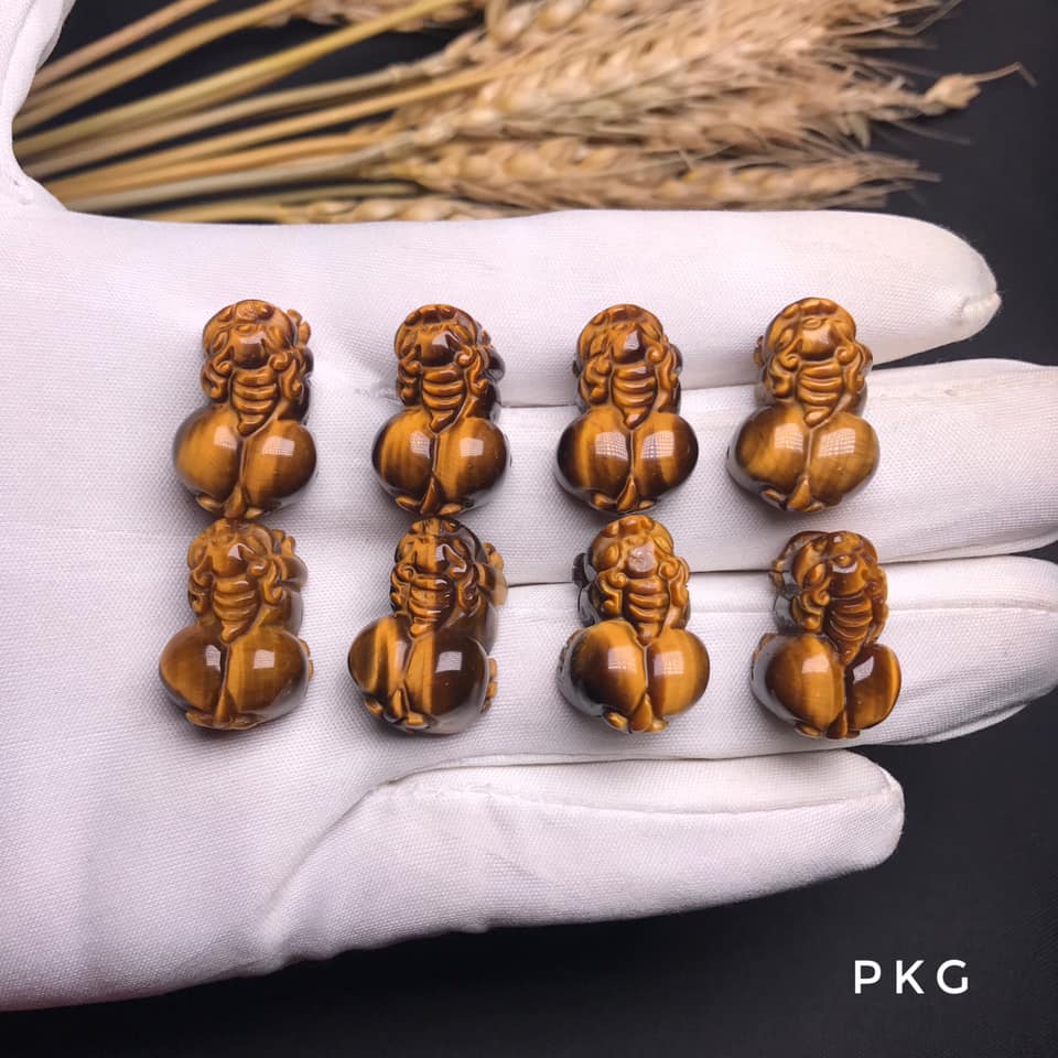 Tỳ hưu đá Mắt hổ vàng nâu