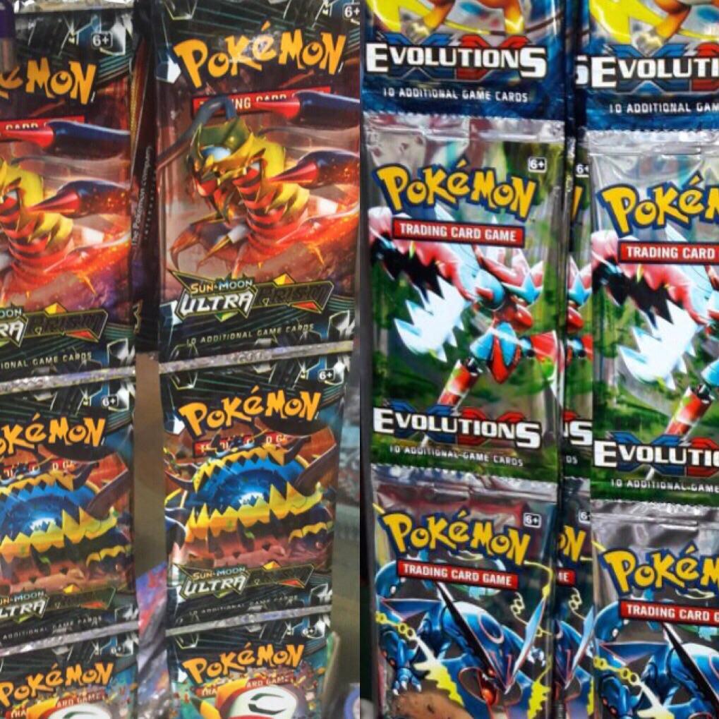 Cả bịch 36 gói thẻ bài pokemon ( gói 8 bài)