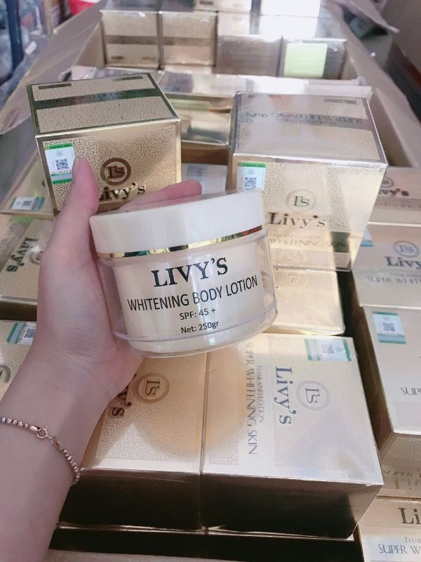 [ COMBO 5 ] Kem Dưỡng Trắng Da Body LIVY Thái Lan