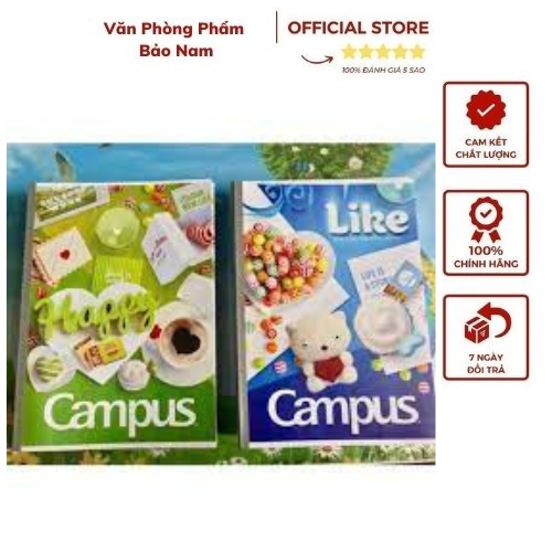Vở kẻ ngang campus gift 80 trang