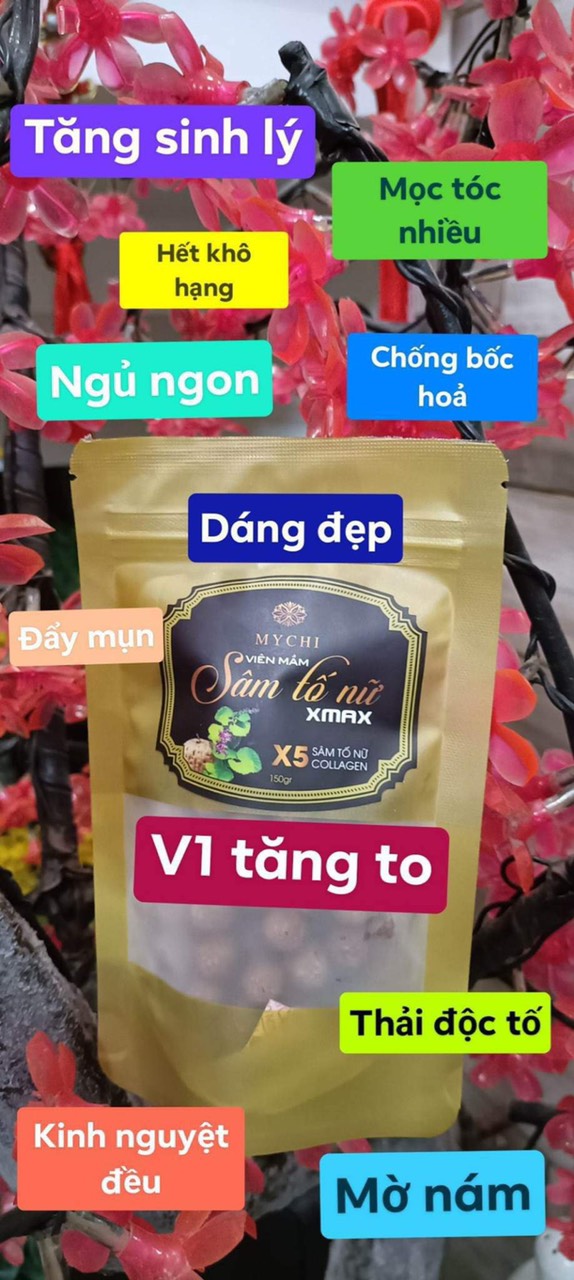 combo 3h Kẹo mầm sâm tố nữ Xmax Mychi