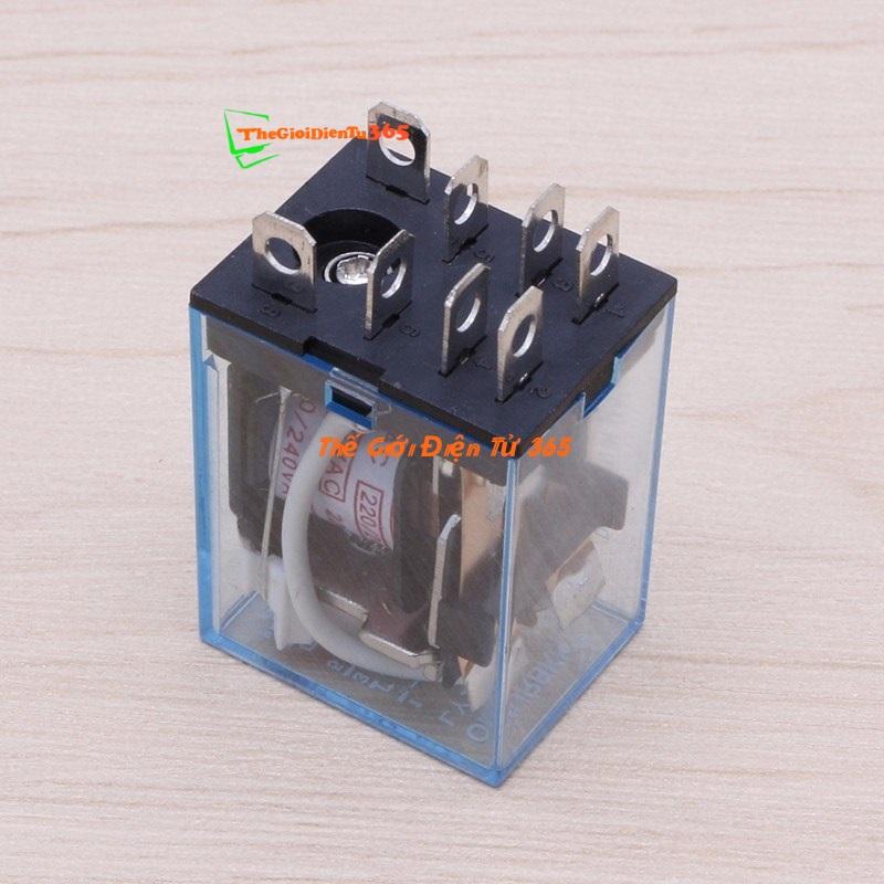RELAY TRUNG GIAN OMRON 12V 10A 8 CHÂN KÈM ĐẾ VẶN ỐC