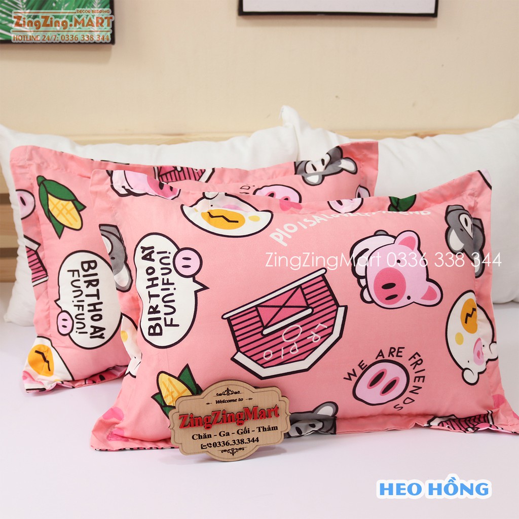 Vỏ gối ôm poly cotton nhiều mẫu đẹp (Xem mẫu ga gối)