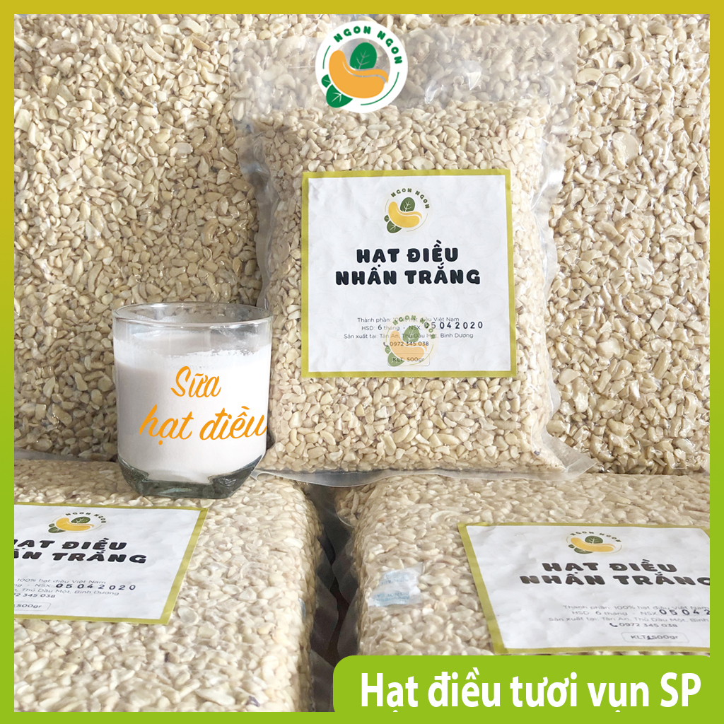 1kg Hạt điều tươi vụn SP - nấu sữa, làm bánh