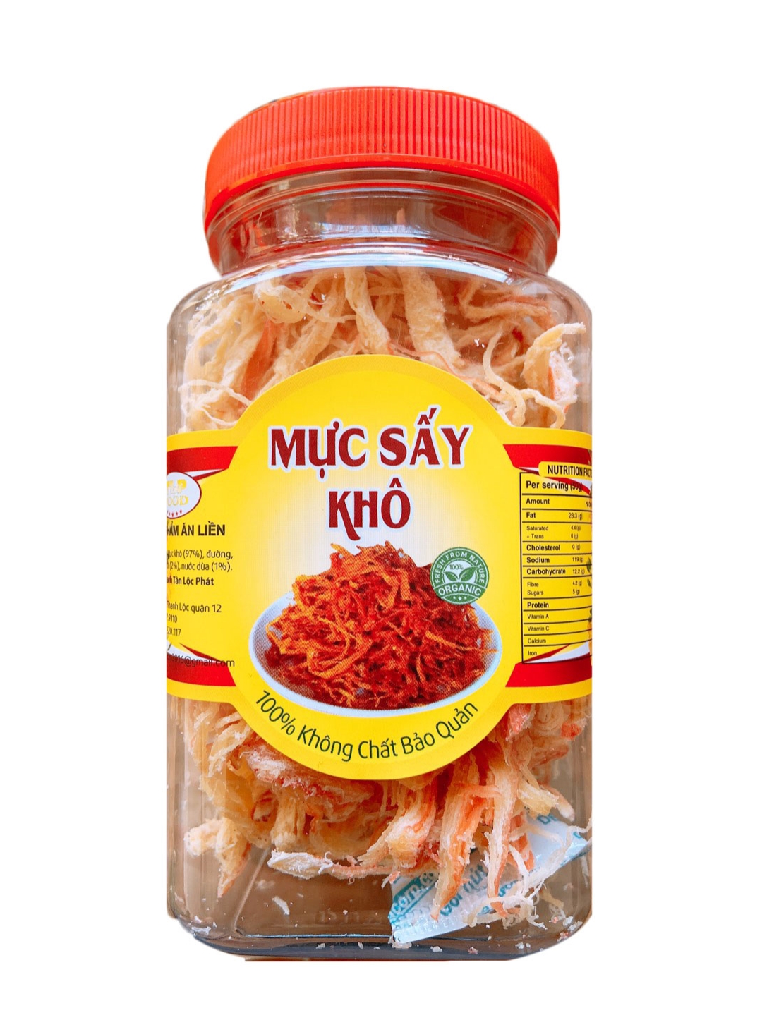 MỰC XÉ SỢI HẤP NƯỚC CỐT DỪA - MỖI HŨ 150G