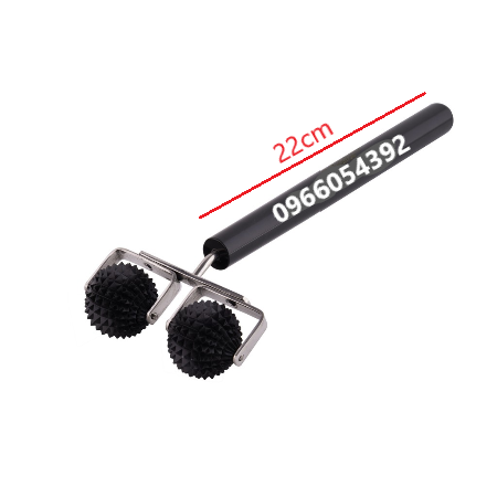 [HCM]Dụng Cụ Bấm Huyệt - Lăn Cầu Gai Đôi Lớn (Cán Dài)