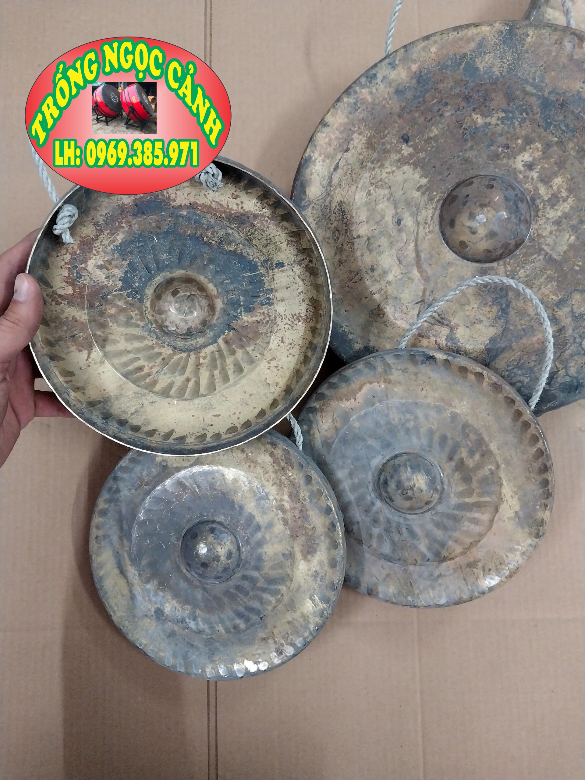 Cồng chiêng bằng đồng size 20cm