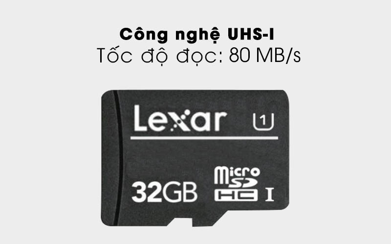 32Gb Micro Sdhc C10 Lexar Memory Card (No Adapter Included)
