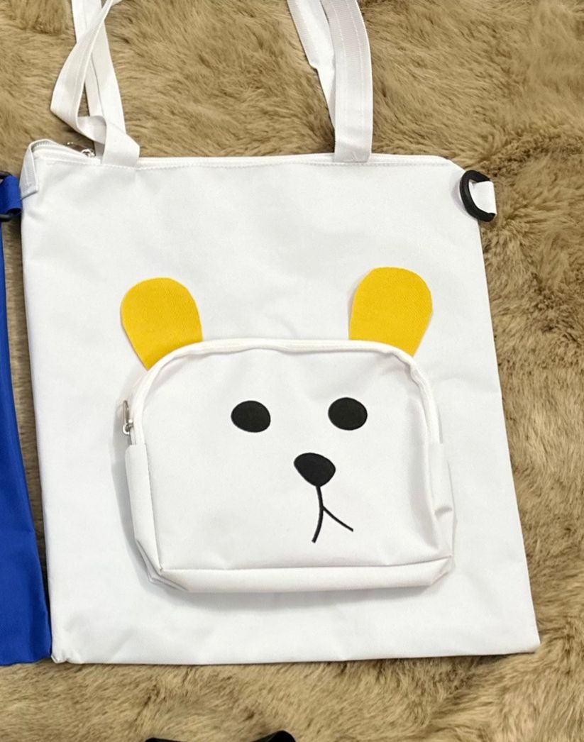 TÚI TOTE GẤU XINH-MẪU MỚI (NHIỀU MÀU LỰA CHỌN)