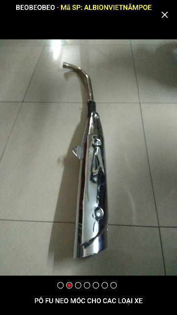 pô xe máy, pô xe future neo gắn xe Dream Wave 100 (pô êm sản xuất tại Sài Gòn) chất lượng tốt, dễ dàng lắp ráp