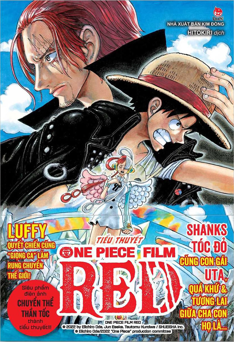 Kim Đồng - Tiểu Thuyết One Piece Film Red (Tặng Kèm Bìa Áo Và Poster Gập  Sẵn Bên Trong) | Lazada.Vn