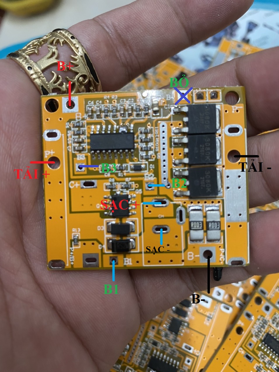 Mạch vàng Makita 4S 65A Không Chân.
