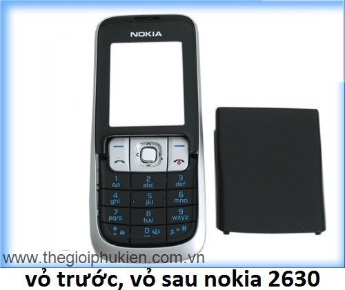 [HCM]VỎ TRƯỚC VỎ SAU DÀNH CHO NOKIA 2630(không có phím kèm theo)