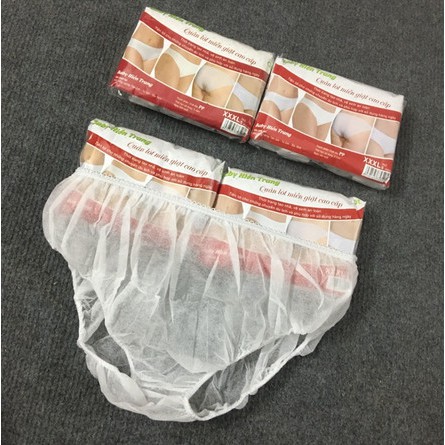 [Hoàn tiền 6%] Quần lót giấy cho mẹ dùng 1 lần đi sinh (1 túi gồm 5 quần)