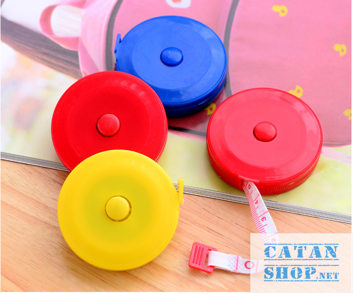 [HCM]Thước Dây Bỏ Túi Nhỏ Gọn Tiện Lợi 15m (Có nút tự động cuộn thu dây màu ngẫu nhiên) GD326-thuocday1m5