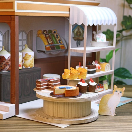Mô hình giấy 3D tiệm bánh ngọt
