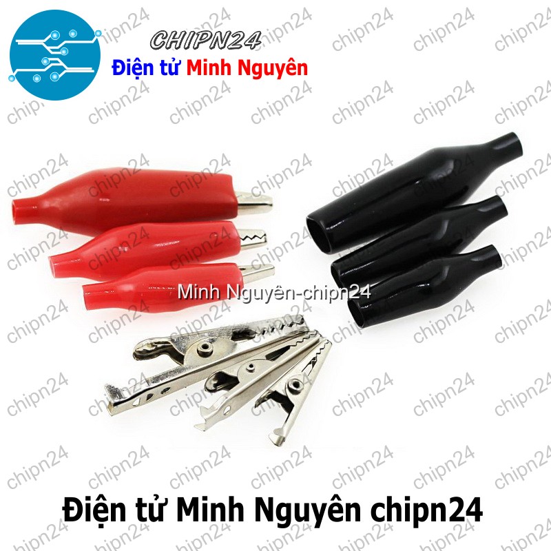 [5 cặp] (F109) Kẹp cá sấu loại lớn 4.5cm - HH000165