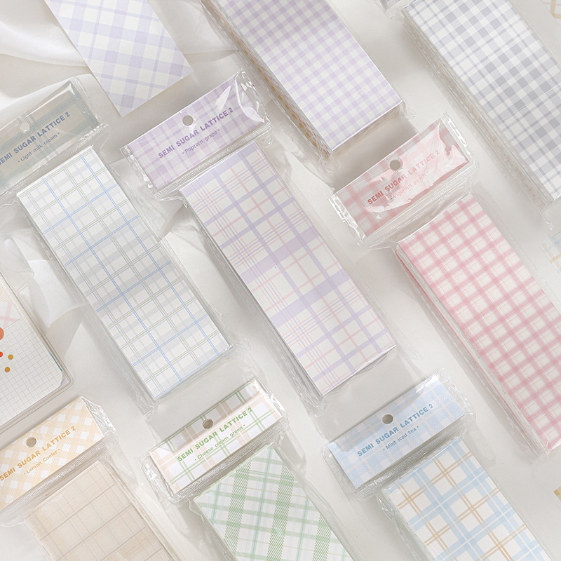 Giấy Note Caro Plaid Colorful Nhà Cam