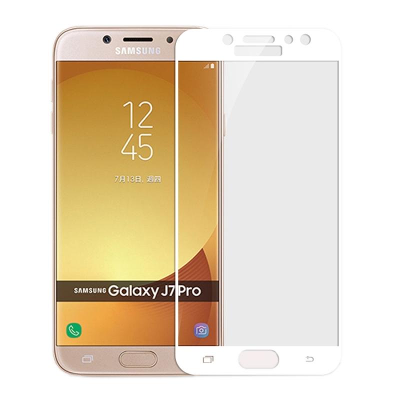 Cường lực full màn Samsung Galaxy J7 Pro (Trắng)